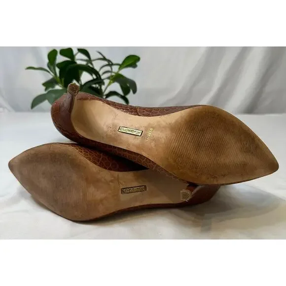 Louise et Cie Brown Ankle Booties Stiletto Heels Pointed‎ Toe Size 9.5 - Picture 7 of 7